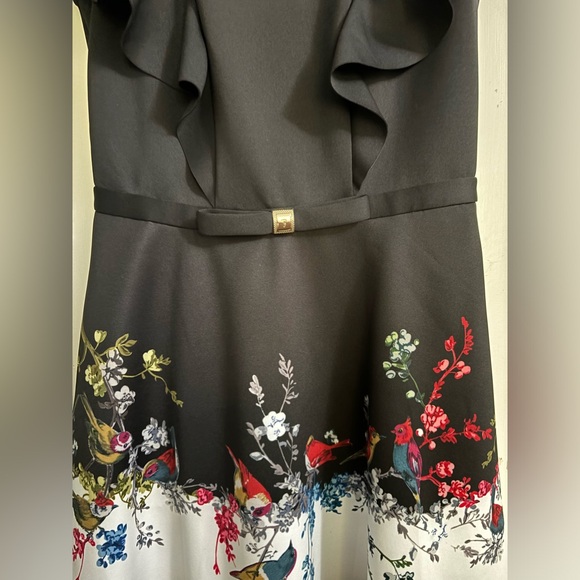 Ted Baker of London Shaelin Opulent Fauna Ruffle Dress 2 - Picture 4 of 8